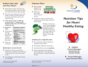 Nutrition tips for your heart