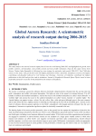 Global Aurora Research: A scientometric analysis of research output