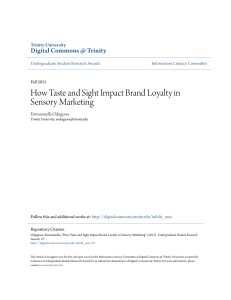 How Taste and Sight Impact Brand Loyalty in Sensory Marketing