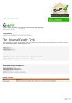 The Universal Genetic Code
