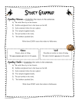 A Scary Story Parts of Speech