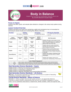 Body in Balance - Science4Inquiry.com