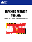 fracking activist toolkit - Chesapeake Climate Action Network
