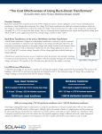 Cost Effectiveness of Using Buck-Boost Transformers