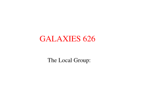 Lecture 24, The local group