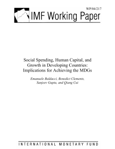 Social Spending, Human Capital, and Growth in Developing