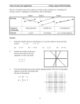 Linear Systems and Applications College Algebra/Math Modeling