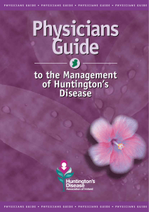 Physicans Guide for the Management of Huntingtons Disease
