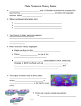 Guided Notes for Plate Tectonics
