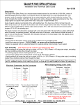 AW Gear Meters Quad-4 Pick-Up Datasheet PDF