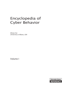 Encyclopedia of Cyber Behavior - EagleEye
