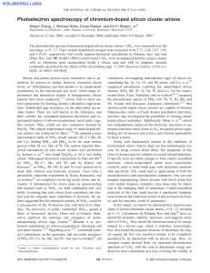 Photoelectron spectroscopy of chromium