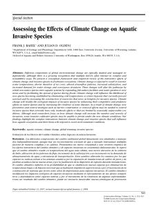 Assessing the Effects of Climate Change on Aquatic Invasive Species