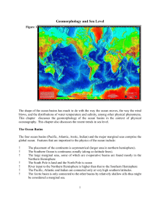 The Shape of the Ocean Basins - Geomorphology - essie-uf