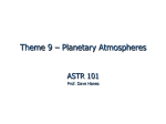 Theme 9 – Planetary Atmospheres