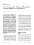 Voice Changes after Androgen Therapy for