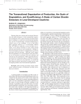 The Transnational Organization of Production, the Scale of