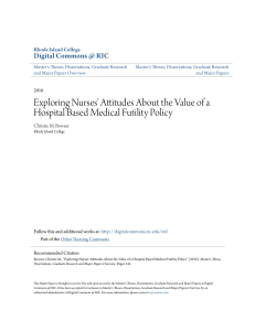 Exploring Nurses` Attitudes About the Value of a Hospital Based