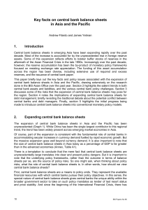 Key facts on central bank balance sheets in Asia and the Pacific