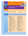 Anthropometric Measurements and Vital Signs