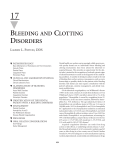 Ch17: Bleeding and Clotting Disorders