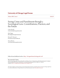 Seeing Crime and Punishment through a Sociological Lens