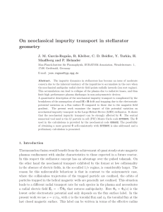 On neoclassical impurity transport in stellarator geometry