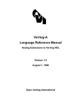 Verilog-A Language Reference Manual