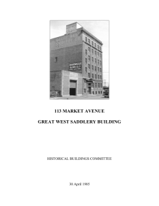 113 market avenue great west saddlery building