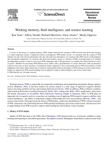 Working memory, fluid intelligence, and science learning