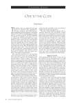 ODE TO THE CODE - bit