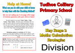Division Calculation booklet - Tudhoe Colliery Primary School