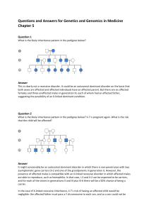 Questions and Answers for Genetics and Genomics