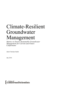 Climate-Resilient Groundwater Management