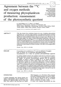 reasssement of the photosynthetic quotient