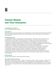 Climate Models and Their Evaluation