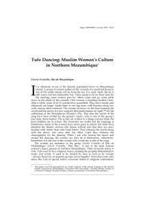 Tufo Dancing: Muslim Women`s Culture in Northern