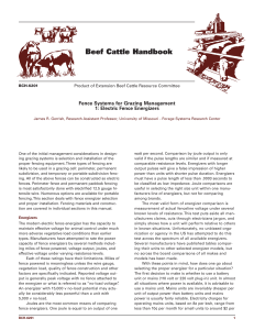 Fence Systems for Grazing Management 1