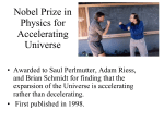 Nobel Prize in Physics for Accelerating Universe