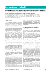 Declaration of Helsinki - World Health Organization