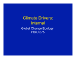 Climate Drivers: Internal