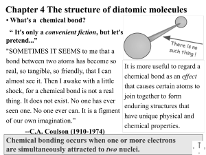 Chapter 4 The structure of diatomic molecules