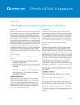 DNA Fingerprinting Analysis for Specimen