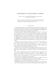 Eigentheory of Cayley-Dickson algebras