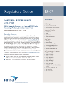 Regulatory Notice 13-07
