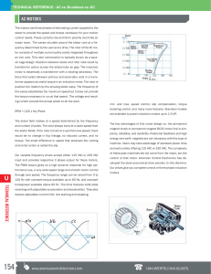 AC MOTORS TECHNICAL REFERENCE