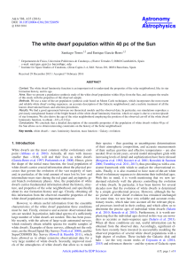 The white dwarf population within 40 pc of the Sun
