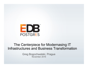 The Centerpiece for Modernasing IT Infrastructures and Business