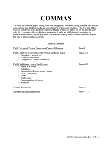 commas - Bucks County Community College