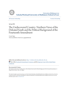 The Undiscovered Country: Northern Views of the Defeated South